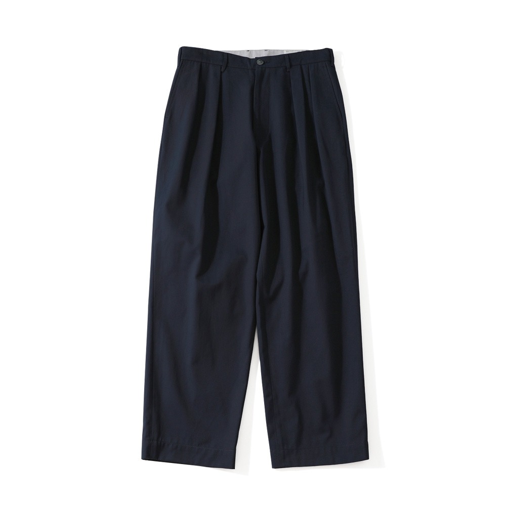 21FW Corinth Twill Wide Loose Pants Navy