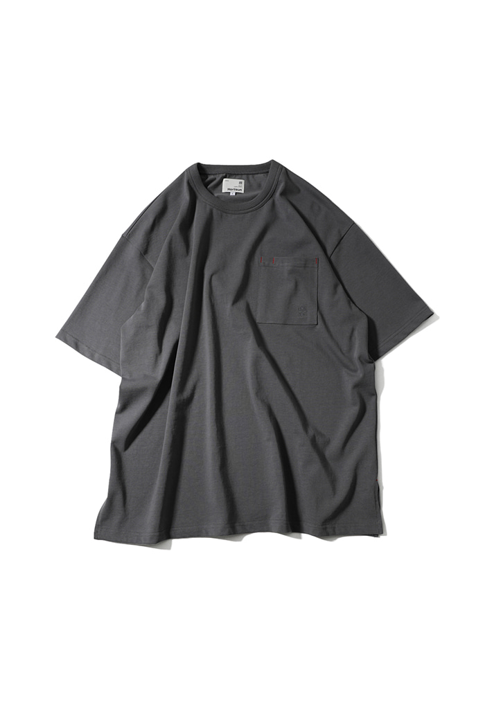 [Restock] 22SS Lawrence Short Sleeve Pocket T-shirt Charcoal
