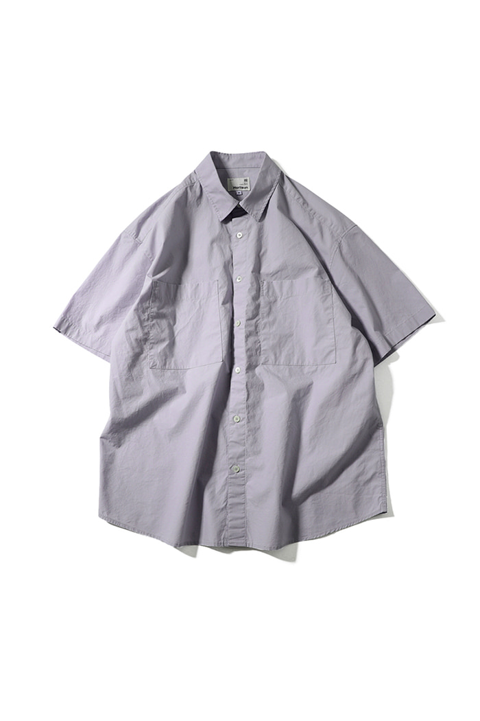 [Restock] 22SS Poole Extra Typewriter Short Sleeve Shirt Soft Lavender