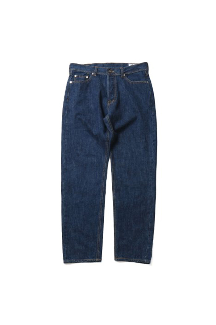 Blueborn Loose Tapered Denim Pants Normal Navy 803_Button Fly