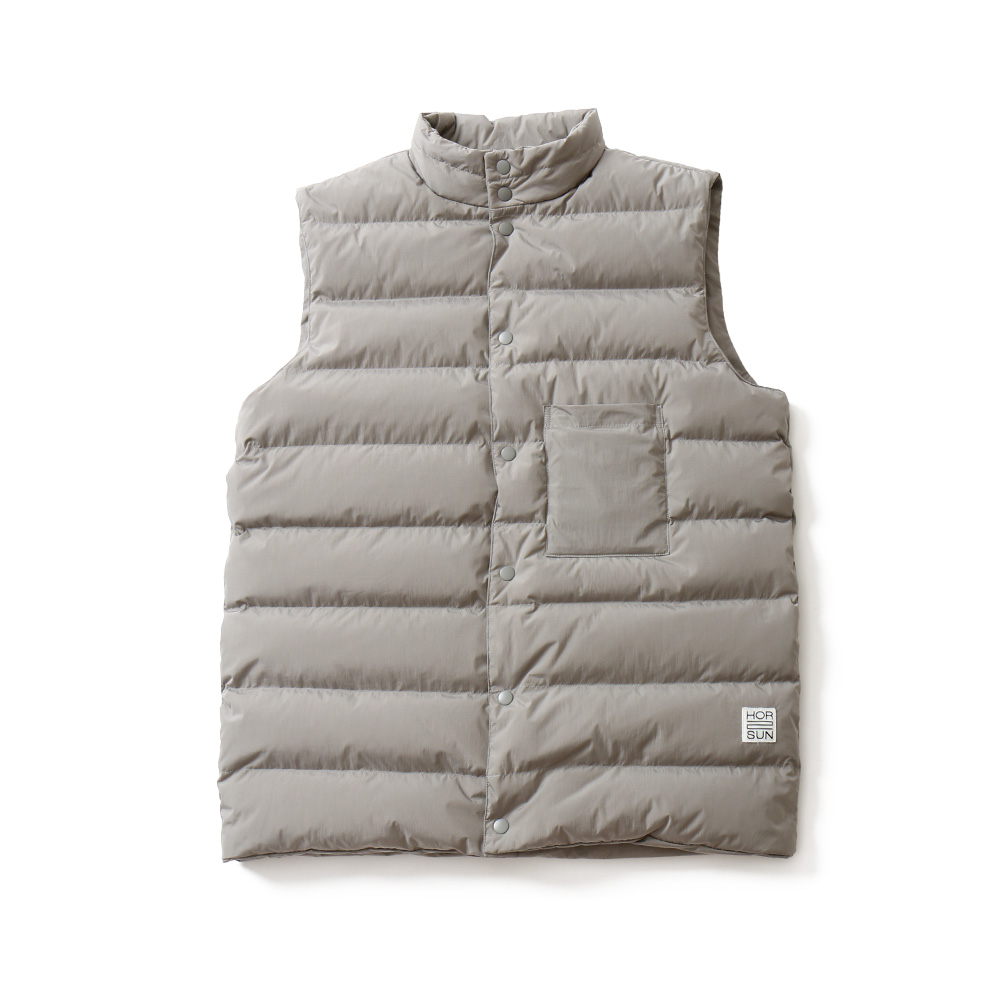 Seward Reversible Goosedown Vest Jacket Silver Gray
